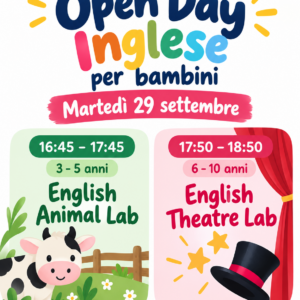 Open Day Inglese – Lezione di prova gratuita | Martedì 29 settembre