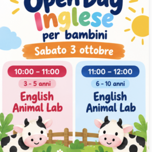 Open Day Inglese – Lezione di prova gratuita | sabato 3 ottobre