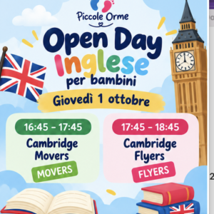Open Day Inglese – Lezione di prova gratuita | Giovedì 1 ottobre