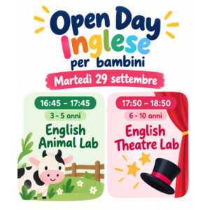 Open Day Inglese – Lezione di prova gratuita | Martedì 29 settembre