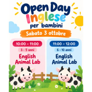 Open Day Inglese – Lezione di prova gratuita | sabato 3 ottobre