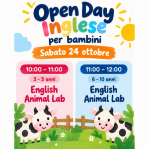 Open Day Inglese – Lezione di prova gratuita | sabato 24 ottobre